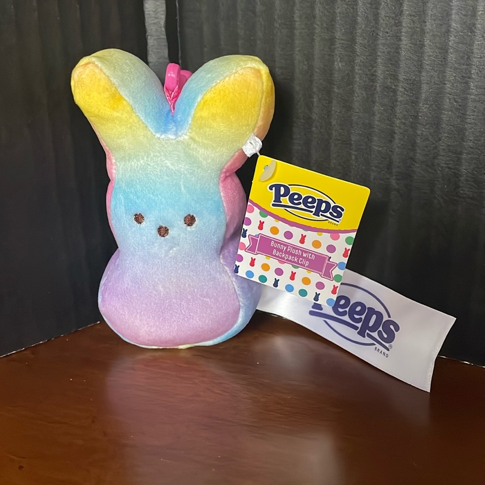 Peeps 🐰 Peeps Bunny Backpack Clip NWT